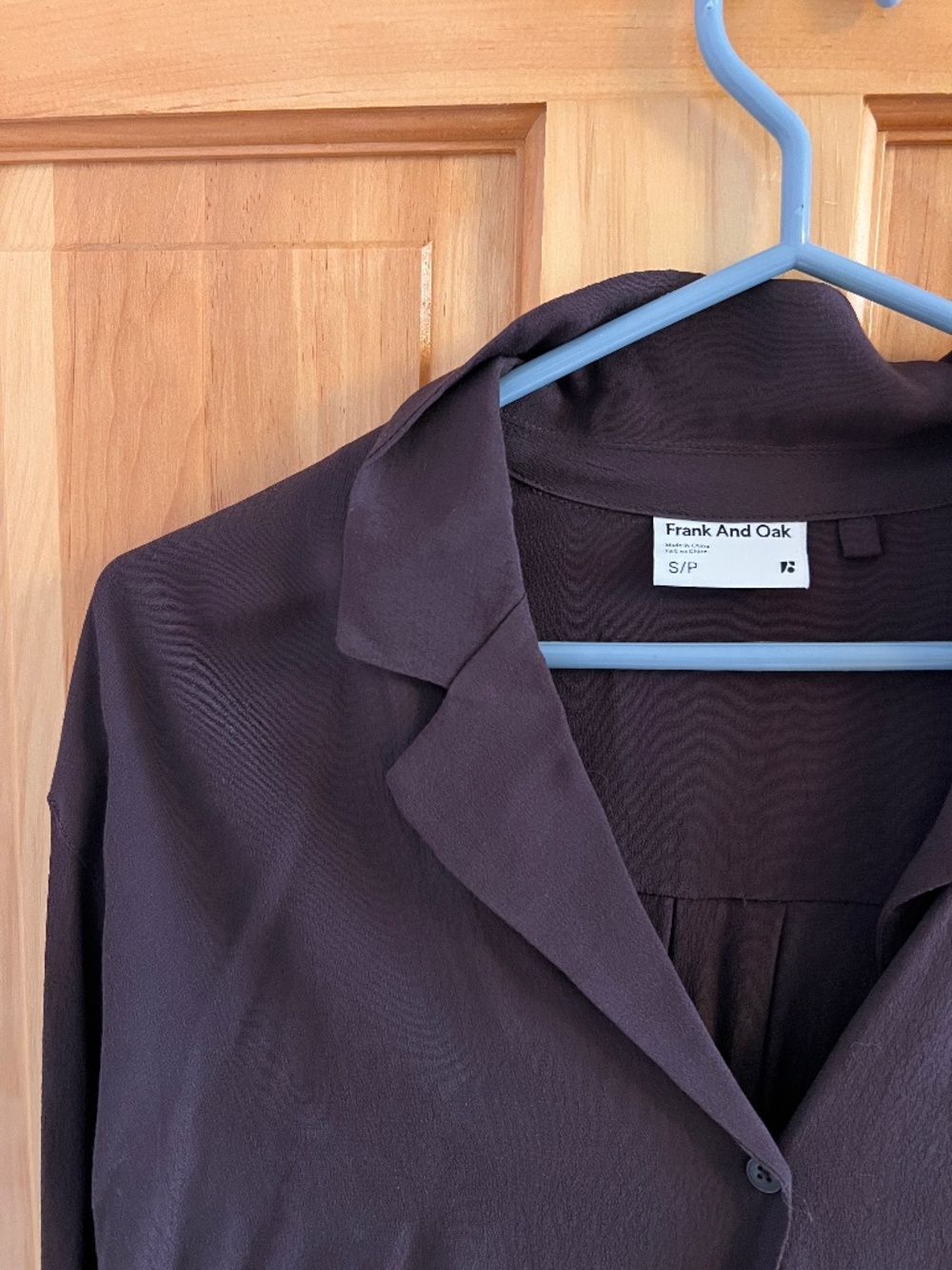 Brown Frank & Oak blouse